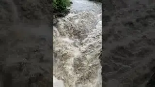 Ukraine Yaremche waterfall Probiy
