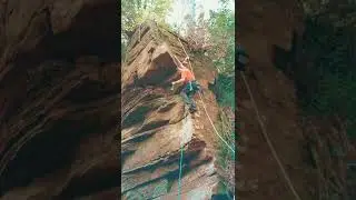 Mauchline Gorge easy arete and easy arete variation