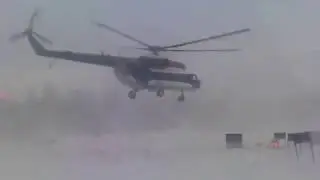 посадка вертолета ми-8