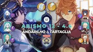 Abismo 12 da 4.6 - Andarilho & Internacional Childe | Genshin Impact Spiral Abyss Gameplay