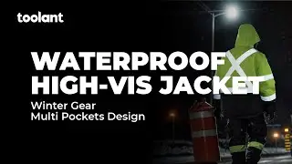 toolant High-Visibility Safety Jackets🦺: Waterproof, Reflective, Multiple Pockets