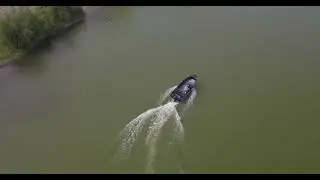 Испытания новой лодки на воде