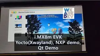 Yocto (XWayland) on the i.MX8m EVK and run the NXP and Qt examples.