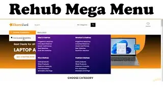 Rehub Mega Menu kysy customize kryn || Rehub theme Ecommerce website