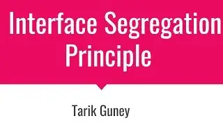 SOLID Programlama - Interface Segregation Principle