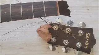 The guitar broke, and I decided to repair it for free! #Upcycling #RenovatingOldItems