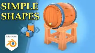 Make A Stylized Barrel With Only Simple Shapes | Blender Tutorial