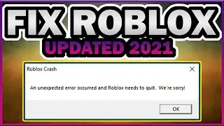 FIX ROBLOX (AN UNEXPECTED ERROR HAS OCCURED) 2022 ORIGINAL UDPATED