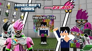 Henshin Pose!!! Kamen Rider Ex-Aid - Minecraft pocket edition 1.20+
