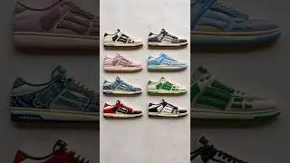 AMIRI's classic Skel-Top Low sneakers cookies in the Pre-Spring 2024 colorways.