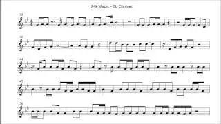 Bruno Mars - 24K Magic - Cover (Bb Clarinet) Notes