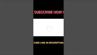 Simple Pentagon using python-turtle programming #short #shortvideo #youtubeshort #firstyoutubeshort