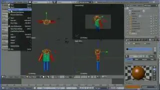 Blender Beginners Tutorial Making a Monkey Man - Duplicate, Scale in One Direction (Old Version)