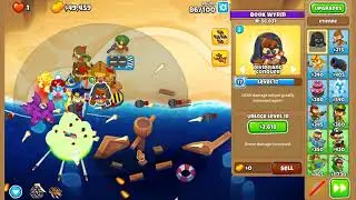 Bloons TD 6 - Etienne with Camo Flying Fortress on Off The Coast CHIMPS Black Border