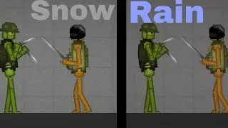 People fight with new weather in melon playground
