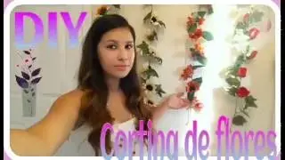DIY cortina de flores