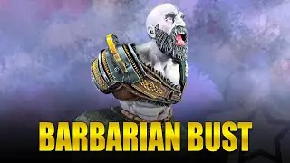 Barbarian Bust Painting Showcase