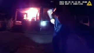 Officers Save Multiple Families from Burning Building.