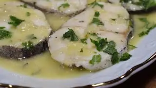 Pescada com molho verde