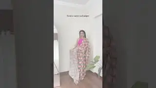 Got this pretty saree from myntra 🤌🏽