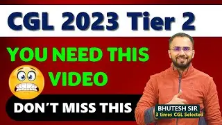 Must listen for SSC CGL 2023 Tier 2 aspirants before exam, SSC CGL 2023 TIER 2 ASPIRANTS जरुर देखें🔴