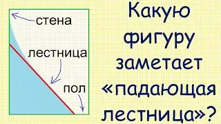 Как найти границу фигуры, заметаемой "падающей лестницей"?