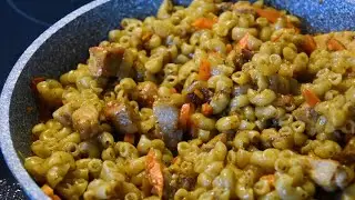 ПЛОВ ИЗ МАКАРОН С МЯСОМ | ИДЕЯ ДЛЯ УЖИНА | БЮДЖЕТНЫЕ РЕЦЕПТЫ | ЭКОНОМНОЕ МЕНЮ
