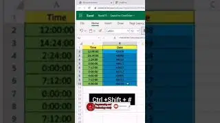 convert number to date and time in excel 😊😊