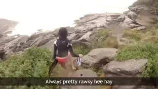 Lightning hits right next to girl (with subtitles)