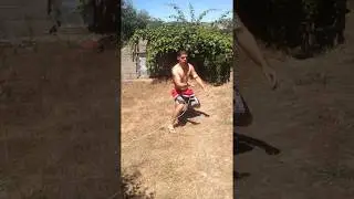 Lançando Pião diretamente na mão