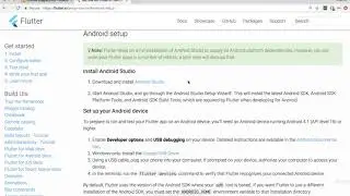 Flutter Android -  Android Setup on MacOS
