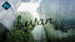 Tulis dalam hujan | Photoshop: Rain Textdalam 2 min