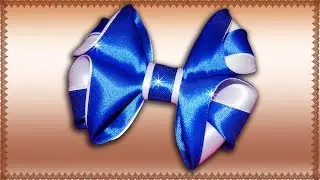 МК/DIY | БАНТ ИЗ ЛЕНТЫ | КАНЗАШИ СВОИМИ РУКАМИ | KANZASHI FLOWER