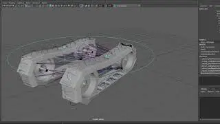 Tank treads rotating motion.