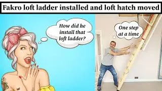 How to install a Fakro loft ladder and move a loft hatch. DIY Help.