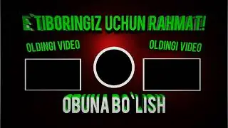 YOUTUBERLAR UCHUN...