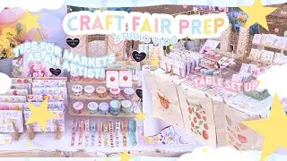 GETTING READY for a CRAFT FAIR 🌼 / Setting up, booth display and TIPS FOR ART MARKETS / STUDIO VLOG