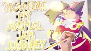 DRAW my Animal Jam journey (Draw my life)
