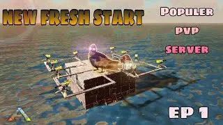 Fresh start on populer PVP Server #arkmobilepvp #arkmobile