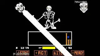 [TAS] Undertale: Disbelief Demo (Phases 1 & 2 no-hit) - Hard Mode