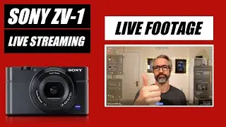 Sony ZV-1 Live Streaming | Sony ZV1 as Webcam | 1080p ZV1 video Footage
