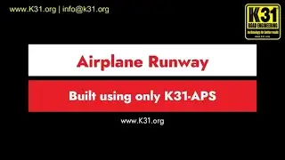 Airplane runway built using only military-grade K31-APS