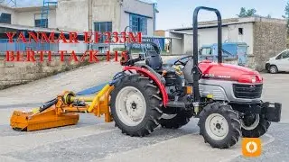 YANMAR EF233M tractor BERTI mulcher field test