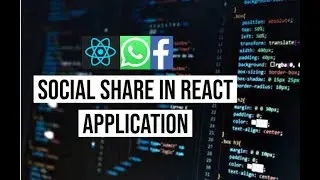 React Social Share Tutorial