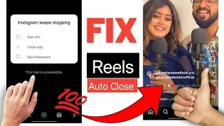Fix this reel is unavailable instagram keeps stopping problem | reels play Instagram keeps crashing