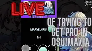 Trying to beat a 4* map in Osu!Mania