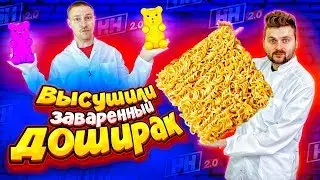 Что если ВЫСУШИТЬ заваренный доширак, огурец и мармеладных мишек? / Научные нубы 2.0