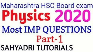 Most Important questions of physics Part-1|Class 12 Board | Physics Guaranteed Questions | 2020 |