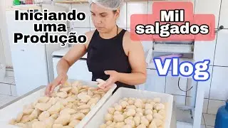 Iniciando uma Produção de mil salgados/ Rotina
