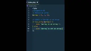 🔍 What is PHP is_array() Function! 🔎 Discover how to check if a variable is an array in PHP.